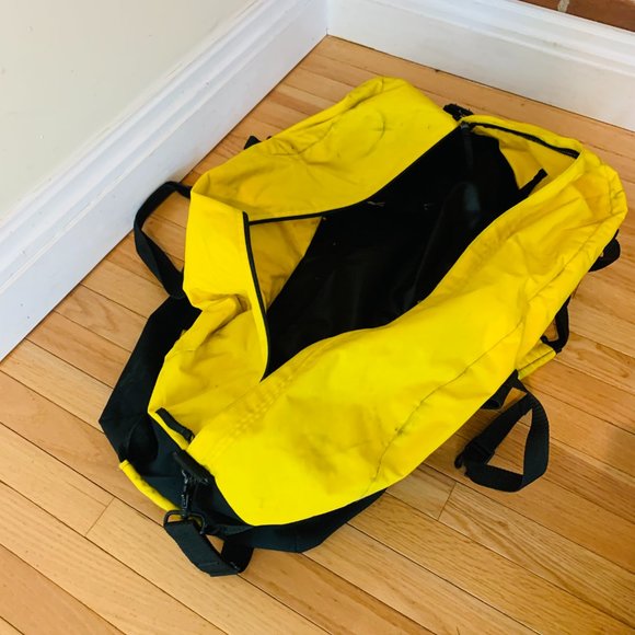 L.L. Bean Bags Vtg Large Ll Bean Yellow Adventure Duffle Bag Poshmark